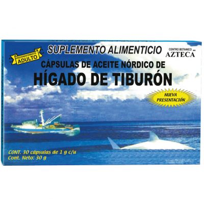 Cápsulas de aceite nórdico de Hígado de Tiburón (ADULTO)