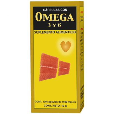 Omega 3 y  6, 100 cápsulas