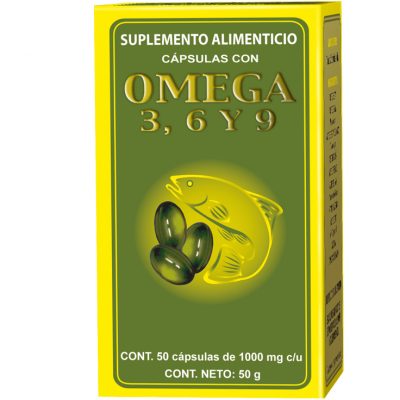 Omega 3, 6 y 9, 50 cápsulas